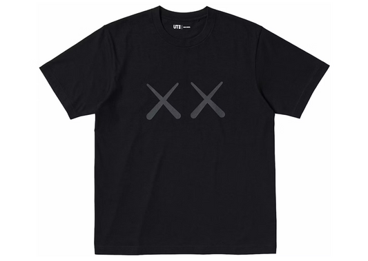 KAWS x Uniqlo Warhol UT Graphic Black Face Print Tee