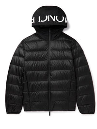 Moncler Provins Shell Hooded Down Jacket Black