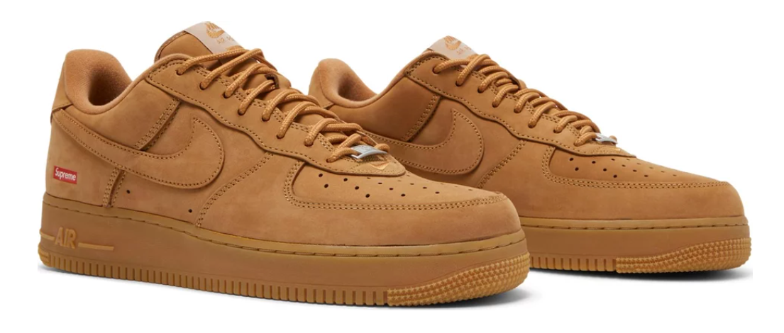 Nike Air Force 1 Low x Supreme Wheat – Sneakers Depot Nike Air Force 1 Low x Supreme Wheat – Sneakers Depot