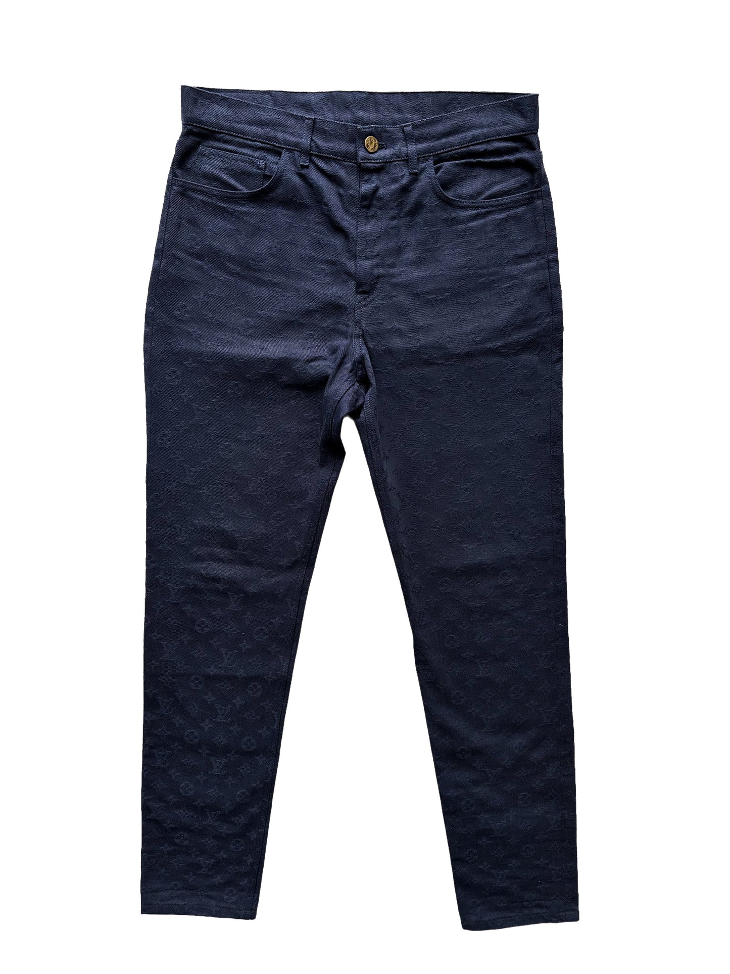 Louis Vuitton Pants Monogram Jeans Navy