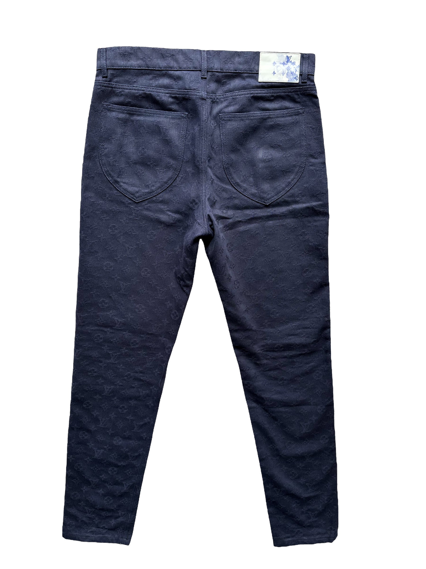 Louis Vuitton Pants Monogram Jeans Navy