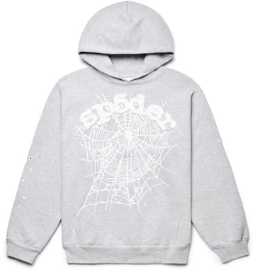 Sp5der Og Web Heather Hoodie Grey