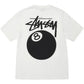 Stussy 8 Ball Pigment Dyed White Tee