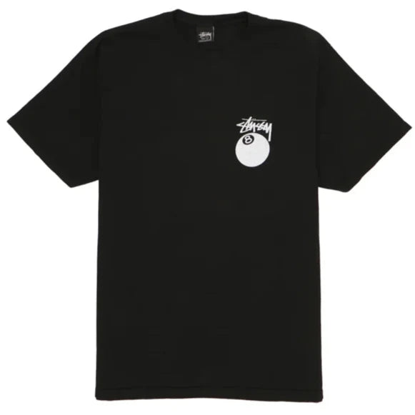 Stussy 8 Ball Pigment Dyed Black Tee