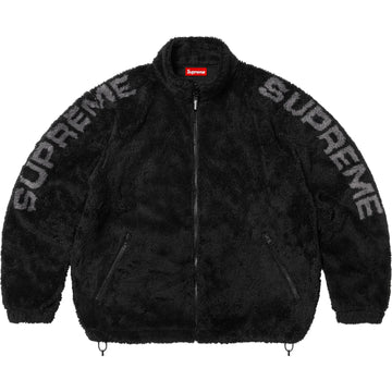 Supreme Shoulder Logo Fleece Jacket Black