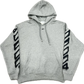 Off White Arrow Spray Hoodie Grey