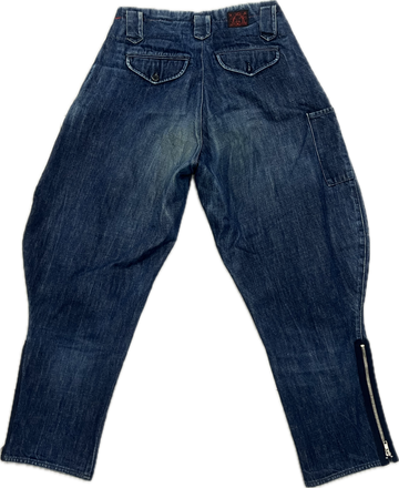 Evisu Raw Denim Jeans Pants Japanese Pattern Baggy Denim