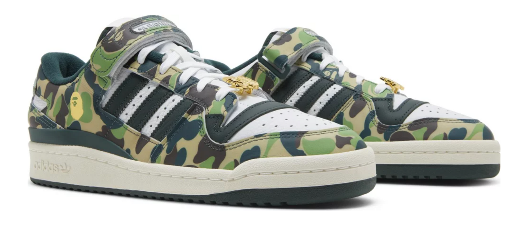 Adidas Forum 84 Low Bape 30th Anniversary Green Camo
