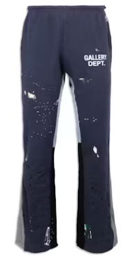 Gallery Dept. Painted Flare Sweat Pants Navy