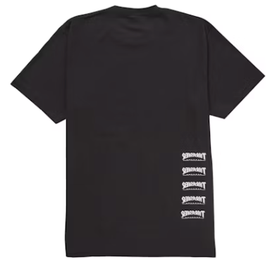 Supreme Thrasher Back Tail Black Tee