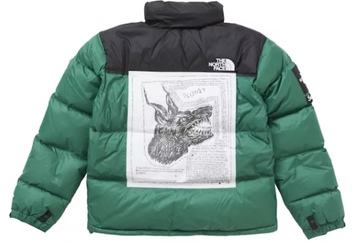 Supreme The North Face Nuptse Green Jacket