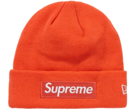 Supreme New Era Box Logo Beanie (FW18) Bright Coral