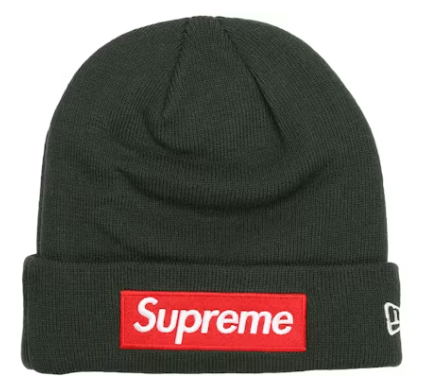 Supreme New Era Box Logo Beanie (FW22) Dark Pine