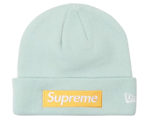 Supreme New Era Box Logo Beanie (FW17) Ice Blue