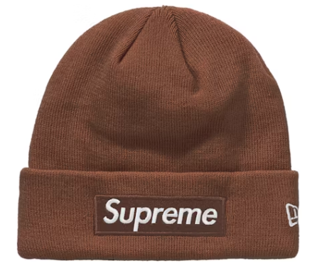 Supreme New Era Box Logo Beanie (FW16) Dark Brown