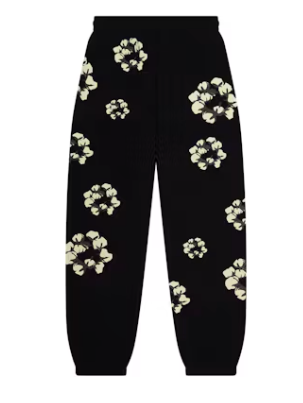 Denim Tears x CPFM Cactus Tears Wreath Sweatpants Black