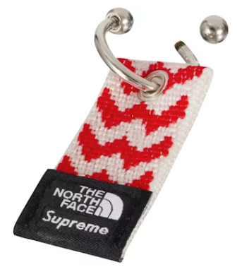 Supreme The North Face Woven Keychain Red - FW22