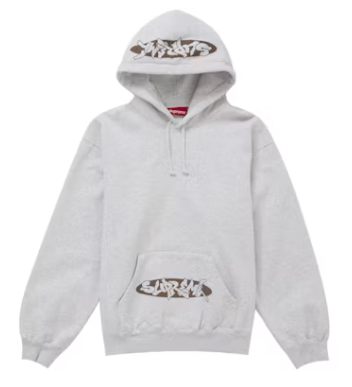 Supreme New World Order Hooded Sweatshirt Heather Grey
