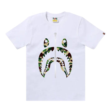BAPE ABC Camo Shark Tee 'White/Green'