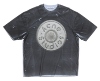 Acne Studios Distressed Logo Tee Black