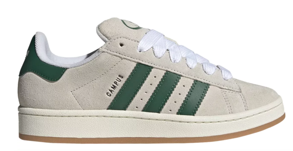 Adidas Campus 00s Crystal White Dark Green