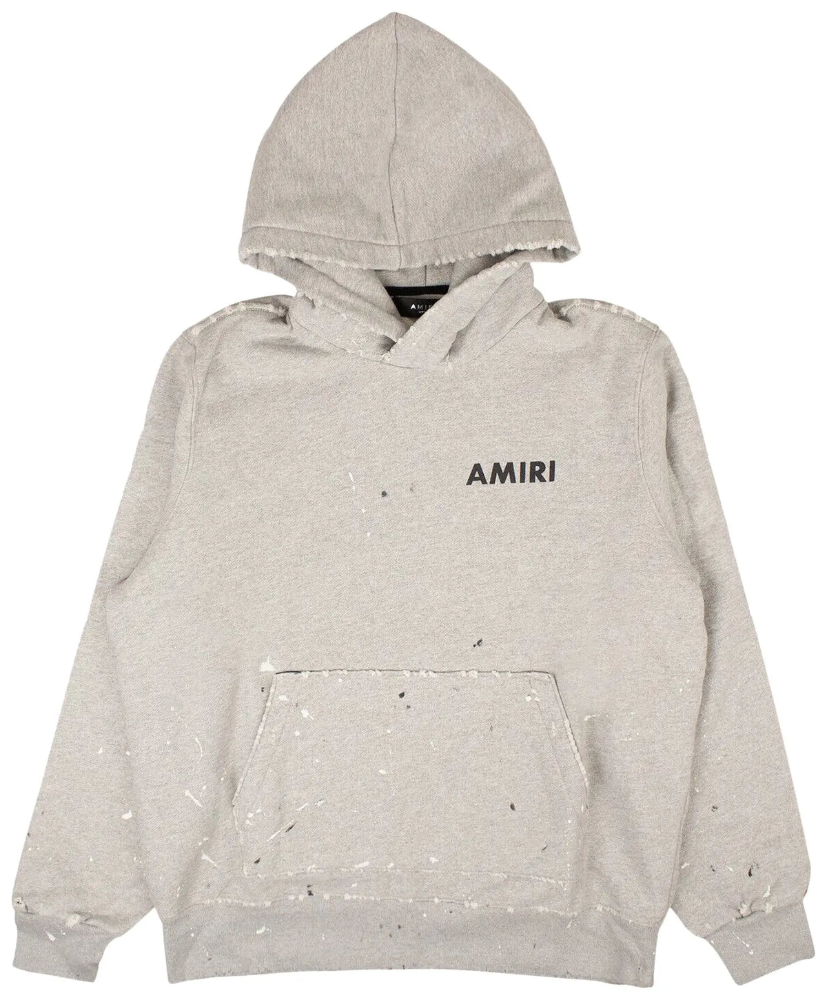 Amiri Army Paint Hoodie Grey