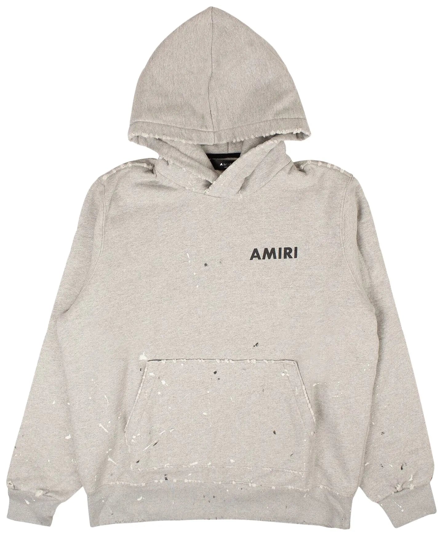 Amiri Army Paint Hoodie Grey