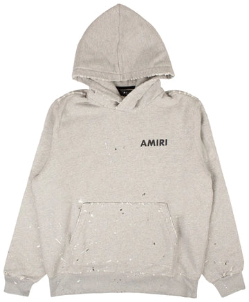 Amiri Army Paint Hoodie Grey