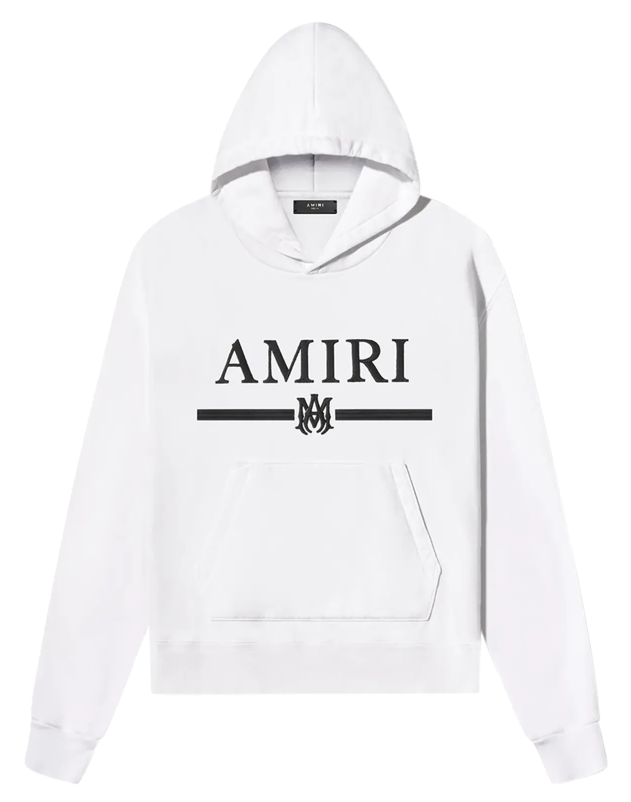 Amiri M.A. Bar Embroidery Hoodie White