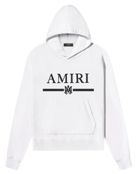 Amiri M.A. Bar Embroidery Hoodie White