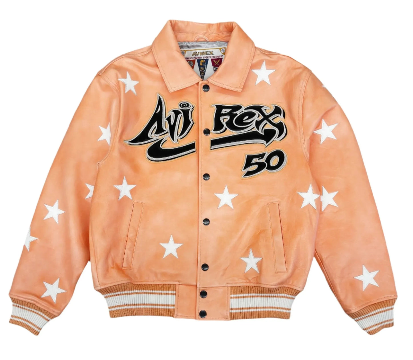 Hellstar x Avirex All Star Jacket Orange