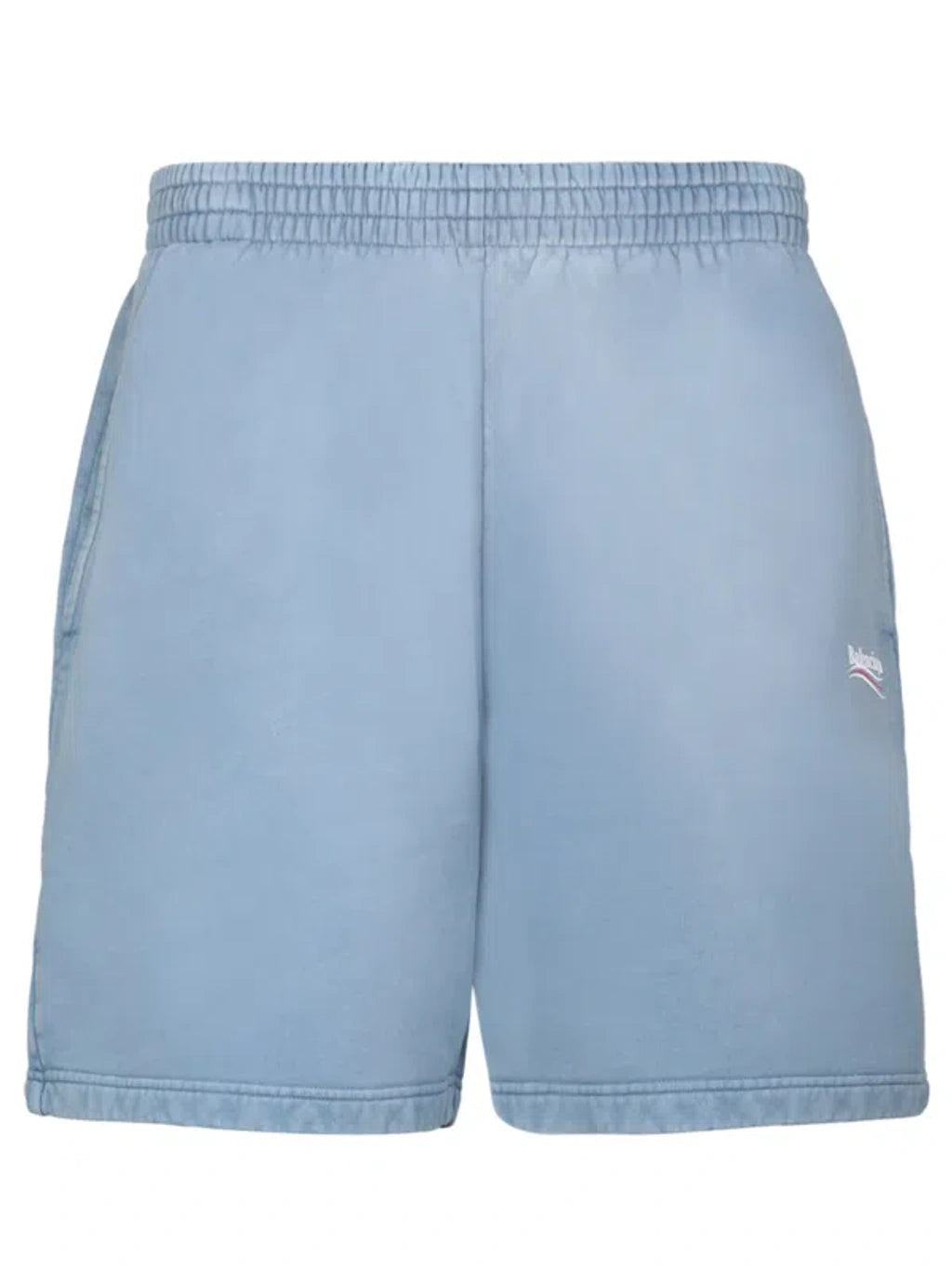 Balenciaga Political Campaign Logo Shorts Faded Blue