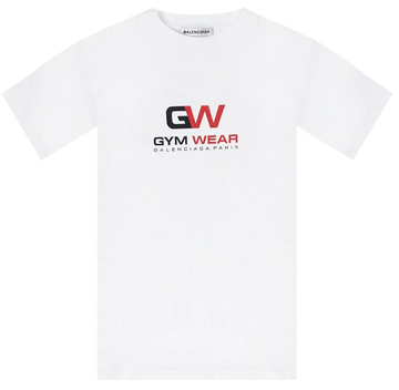 Balenciaga Paris Gym Wear T-Shirt White