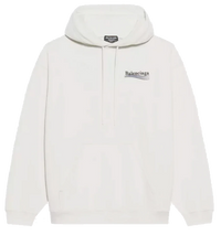 Balenciaga Political Campaign Logo Hoodie White