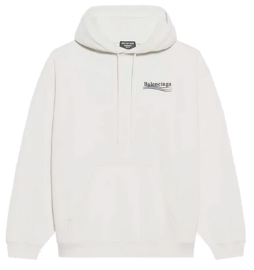 Balenciaga Political Campaign Logo Hoodie White
