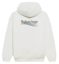 Balenciaga Political Campaign Logo Hoodie White