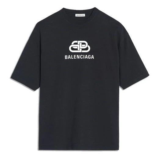 Balenciaga Interlock Logo Washed Black