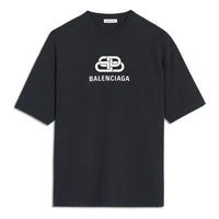 Balenciaga Interlock Logo Washed Black