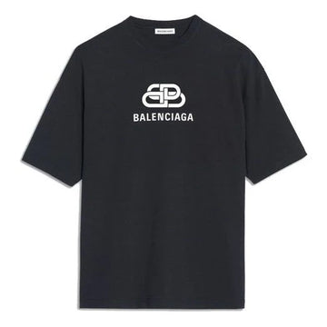 Balenciaga Interlock Logo Washed Black