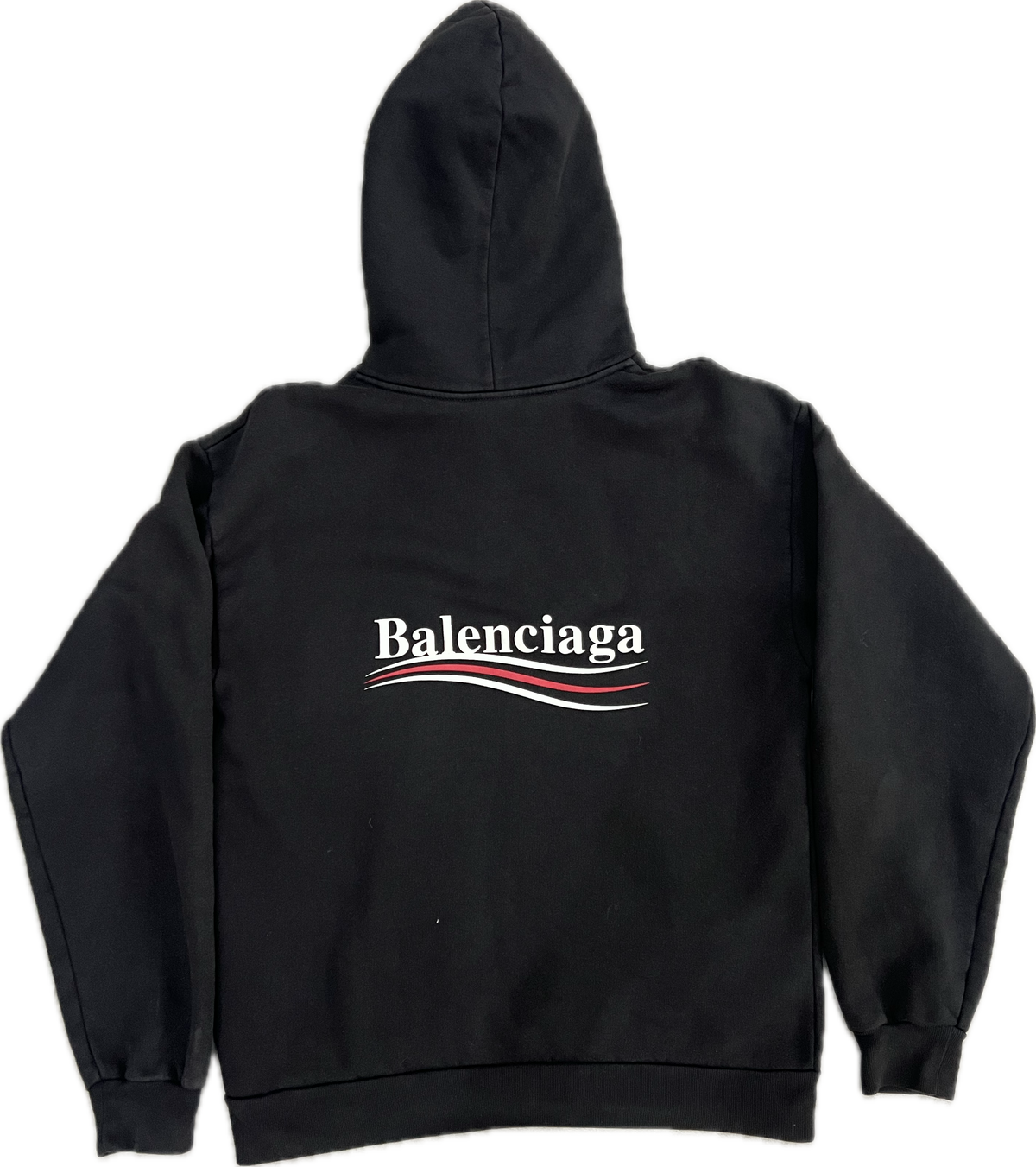 Balenciaga Political Campaign Logo Hoodie Black