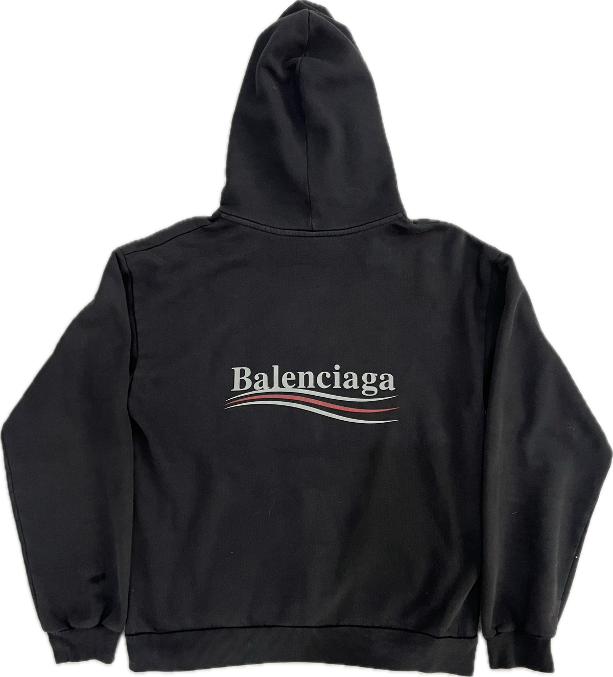 Balenciaga Political Campaign Logo Hoodie Black