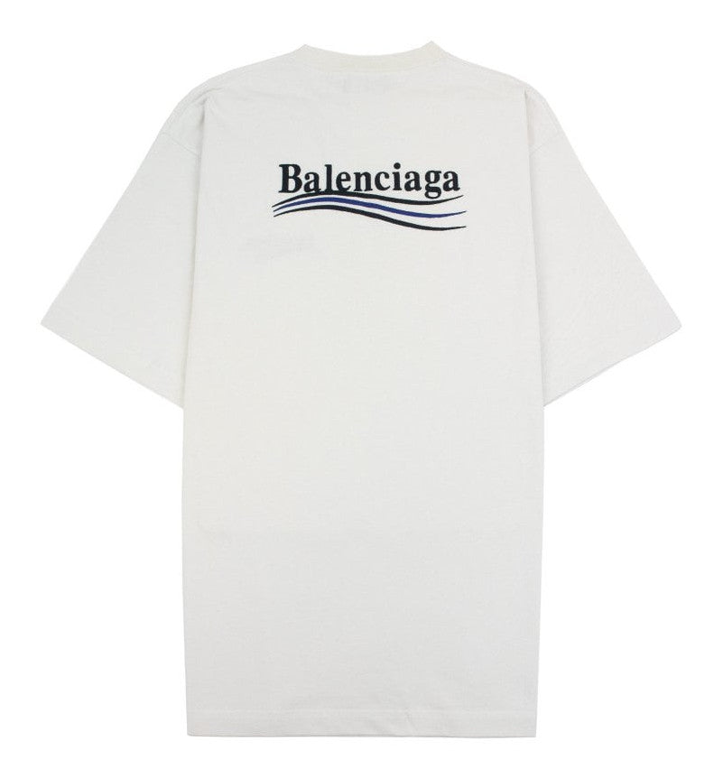Balenciaga Political Campaign Logo Tee White