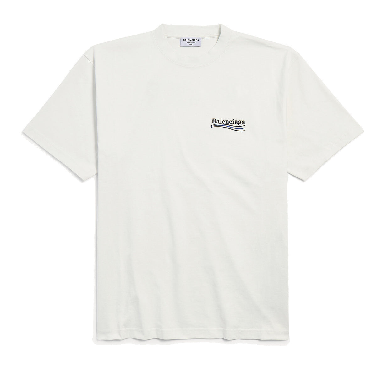 Balenciaga Political Campaign Logo Tee White