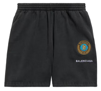 Balenciaga Uniform Patch Shorts Black