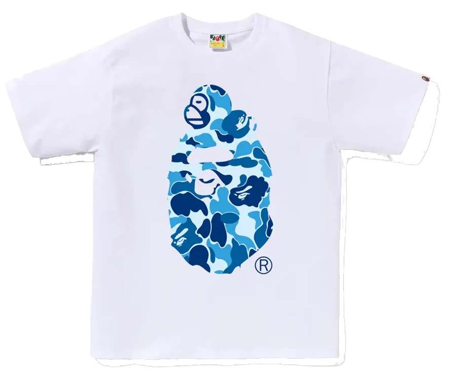 A Bathing Ape / Bape ABC Camo Milo On Bigh Ape White/Blue
