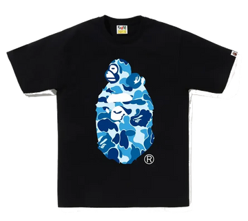 A Bathing Ape / Bape Camo Milo On Big Ape Tee Black/Blue