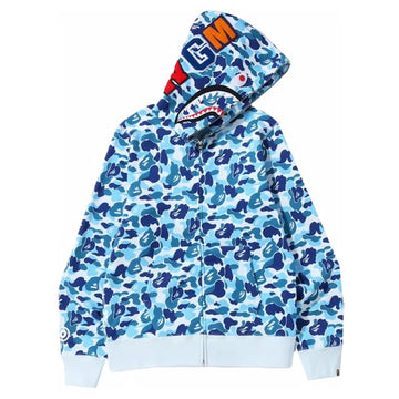 A Bathing Ape Baby Blue ABC Camo Full Zip Hoodie