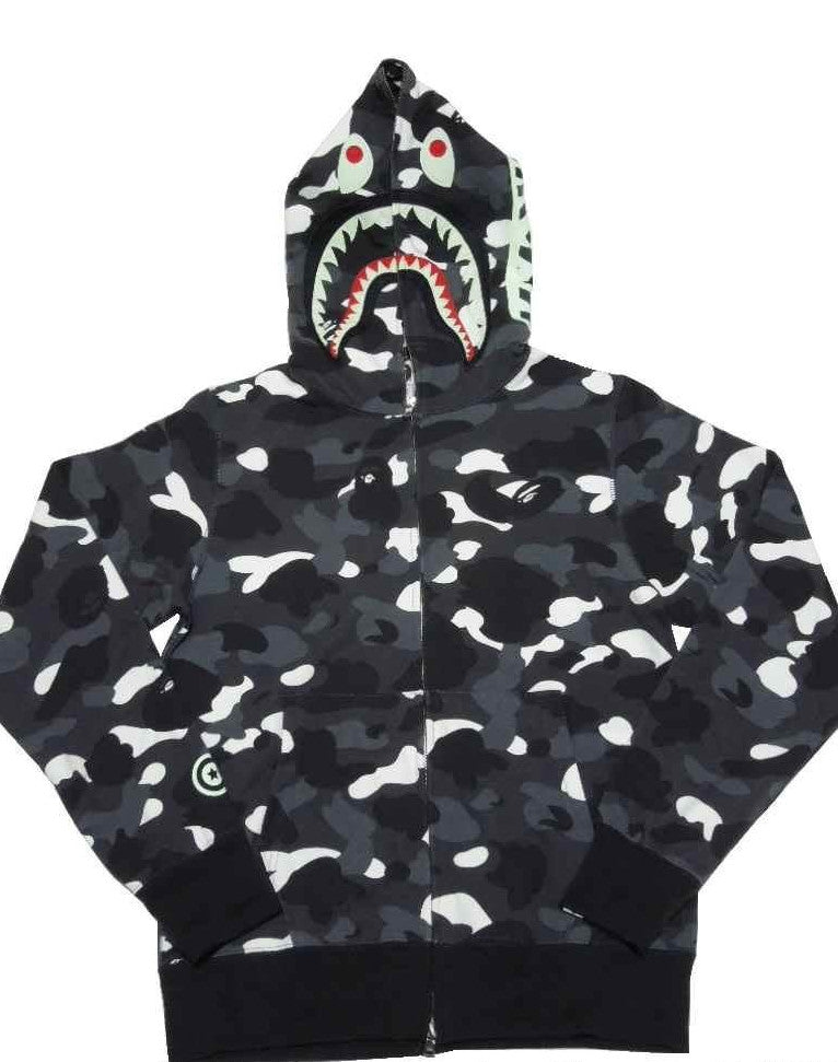 Bape Shark Grey Camo Glow In The Dark
