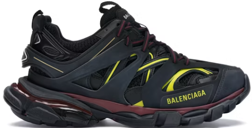 Balenciaga Track Black/Yellow/Burgundy