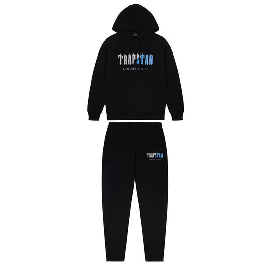 Trapstar Decoded Chenille Hooded Tracksuit- Black Ice